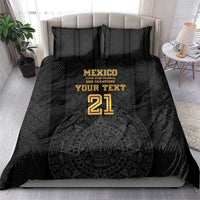 Mexico Football Custom Bedding Set Mexico's Make History 2025 Gold Style - Wonder Print Shop