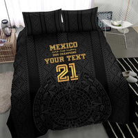 Mexico Football Custom Bedding Set Mexico's Make History 2025 Gold Style - Wonder Print Shop