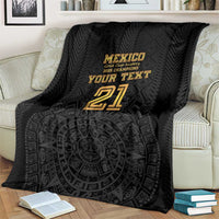 Mexico Football Custom Blanket Mexico's Make History 2025 Gold Style - Wonder Print Shop