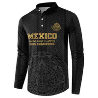 Mexico Football Custom Button Sweatshirt Mexico's Make History 2025 Gold Style - Wonder Print Shop