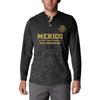 Mexico Football Custom Button Sweatshirt Mexico's Make History 2025 Gold Style - Wonder Print Shop