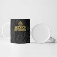 Mexico Football Custom Ceramic Mug Mexico's Make History 2025 Gold Style - Wonder Print Shop