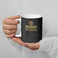 Mexico Football Custom Ceramic Mug Mexico's Make History 2025 Gold Style - Wonder Print Shop