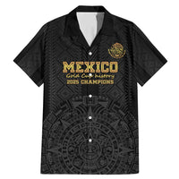 Mexico Football Custom Family Matching Mermaid Dress and Hawaiian Shirt Mexico's Make History 2025 Gold Style - Wonder Print Shop