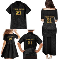 Mexico Football Custom Family Matching Puletasi and Hawaiian Shirt Mexico's Make History 2025 Gold Style - Wonder Print Shop