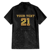 Mexico Football Custom Family Matching Tank Maxi Dress and Hawaiian Shirt Mexico's Make History 2025 Gold Style - Wonder Print Shop