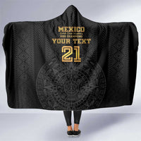 Mexico Football Custom Hooded Blanket Mexico's Make History 2025 Gold Style - Wonder Print Shop