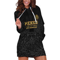 Mexico Football Custom Hoodie Dress Mexico's Make History 2025 Gold Style - Wonder Print Shop