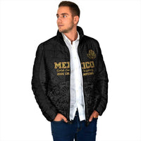 Mexico Football Custom Padded Jacket Mexico's Make History 2025 Gold Style - Wonder Print Shop