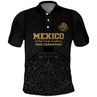 Mexico Football Custom Polo Shirt Mexico's Make History 2025 Gold Style - Wonder Print Shop