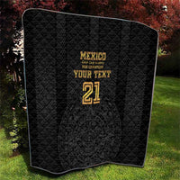 Mexico Football Custom Quilt Mexico's Make History 2025 Gold Style - Wonder Print Shop