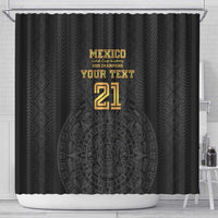 Mexico Football Custom Shower Curtain Mexico's Make History 2025 Gold Style - Wonder Print Shop
