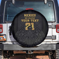 Mexico Football Custom Spare Tire Cover Mexico's Make History 2025 Gold Style - Wonder Print Shop