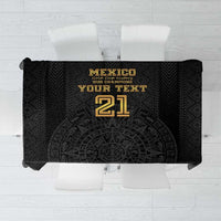 Mexico Football Custom Tablecloth Mexico's Make History 2025 Gold Style - Wonder Print Shop
