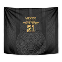 Mexico Football Custom Tapestry Mexico's Make History 2025 Gold Style - Wonder Print Shop