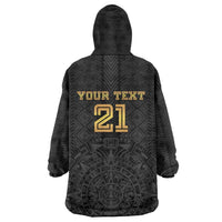 Mexico Football Custom Wearable Blanket Hoodie Mexico's Make History 2025 Gold Style - Wonder Print Shop