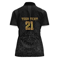 Mexico Football Custom Women Polo Shirt Mexico's Make History 2025 Gold Style - Wonder Print Shop