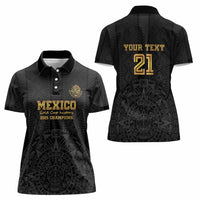Mexico Football Custom Women Polo Shirt Mexico's Make History 2025 Gold Style - Wonder Print Shop