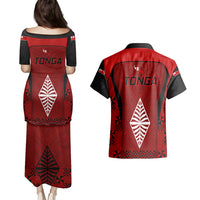 Tonga Rugby Couples Matching Puletasi Dress and Hawaiian Shirt Go Champions World Cup 2023 Ngatu Unique LT9 - Wonder Print Shop