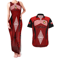 Tonga Rugby Couples Matching Tank Maxi Dress and Hawaiian Shirt Go Champions World Cup 2023 Ngatu Unique LT9 - Wonder Print Shop