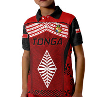 Tonga Rugby Kid Polo Shirt Go Champions World Cup 2023 Ngatu Unique - Wonder Print Shop