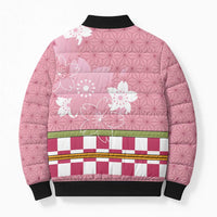 Japanese Asanoha Pattern Bomber Puffer Jacket Charm Against Evil Spirits - Wonder Print Shop