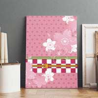 Japanese Asanoha Pattern Canvas Wall Art Charm Against Evil Spirits - Wonder Print Shop