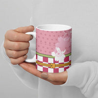 Japanese Asanoha Pattern Ceramic Mug Charm Against Evil Spirits - Wonder Print Shop