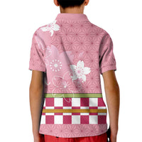 Japanese Asanoha Pattern Kid Polo Shirt Charm Against Evil Spirits - Wonder Print Shop