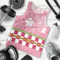 Japanese Asanoha Pattern Men Tank Top Charm Against Evil Spirits - Wonder Print Shop