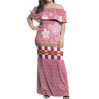 Japanese Asanoha Pattern Off Shoulder Maxi Dress Charm Against Evil Spirits - Wonder Print Shop