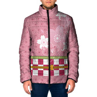 Japanese Asanoha Pattern Padded Jacket Charm Against Evil Spirits - Wonder Print Shop