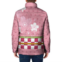 Japanese Asanoha Pattern Padded Jacket Charm Against Evil Spirits - Wonder Print Shop