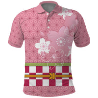 Japanese Asanoha Pattern Polo Shirt Charm Against Evil Spirits - Wonder Print Shop
