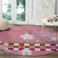 Japanese Asanoha Pattern Round Carpet Charm Against Evil Spirits - Wonder Print Shop