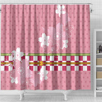 Japanese Asanoha Pattern Shower Curtain Charm Against Evil Spirits - Wonder Print Shop
