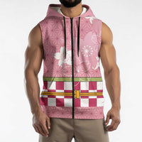 Japanese Asanoha Pattern Sleeveless Zip Hoodie Charm Against Evil Spirits - Wonder Print Shop