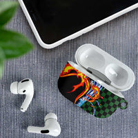 Japanese Asanoha Pattern AirPods Case Sun Flame Slayer Dragon Hinokami Kagura Spirit - Wonder Print Shop