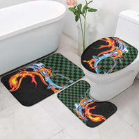 Japanese Asanoha Pattern Bathroom Set Sun Flame Slayer Dragon Hinokami Kagura Spirit - Wonder Print Shop