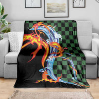 Japanese Asanoha Pattern Blanket Sun Flame Slayer Dragon Hinokami Kagura Spirit - Wonder Print Shop