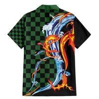 Japanese Asanoha Pattern Family Matching Mermaid Dress and Hawaiian Shirt Sun Flame Slayer Dragon Hinokami Kagura Spirit - Wonder Print Shop