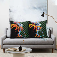 Japanese Asanoha Pattern Pillow Cover Sun Flame Slayer Dragon Hinokami Kagura Spirit - Wonder Print Shop