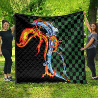 Japanese Asanoha Pattern Quilt Sun Flame Slayer Dragon Hinokami Kagura Spirit - Wonder Print Shop