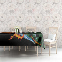 Japanese Asanoha Pattern Tablecloth Sun Flame Slayer Dragon Hinokami Kagura Spirit - Wonder Print Shop