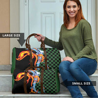 Japanese Asanoha Pattern Travel Bag Sun Flame Slayer Dragon Hinokami Kagura Spirit - Wonder Print Shop