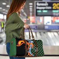 Japanese Asanoha Pattern Travel Bag Sun Flame Slayer Dragon Hinokami Kagura Spirit - Wonder Print Shop