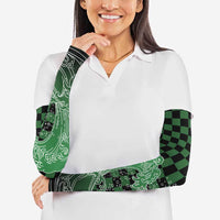 Japanese Asanoha Pattern Arm Sleeves Water Breathing Slayer Dragon - Wonder Print Shop