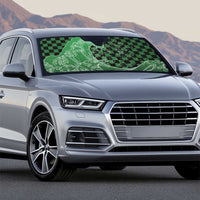 Japanese Asanoha Pattern Auto Sun Shade Water Breathing Slayer Dragon - Wonder Print Shop