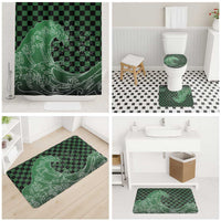 Japanese Asanoha Pattern Bathroom Set Water Breathing Slayer Dragon - Wonder Print Shop