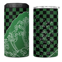 Japanese Asanoha Pattern 4 in 1 Can Cooler Tumbler Water Breathing Slayer Dragon - Wonder Print Shop